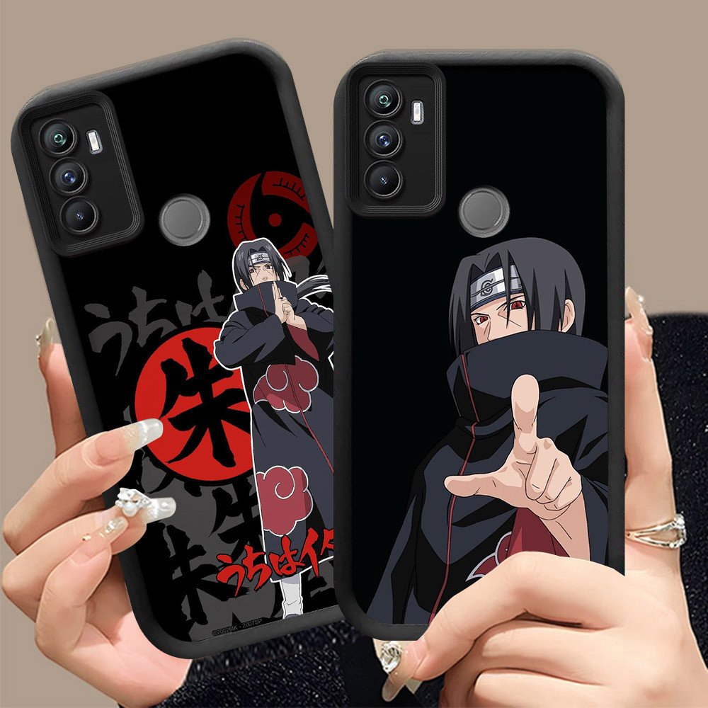Q-8 Naruto itachi ขาวดำเคสโทรศัพท์หรับ OPPO A33 A32 A53 A53S A31 2020 ปกสีชมพู