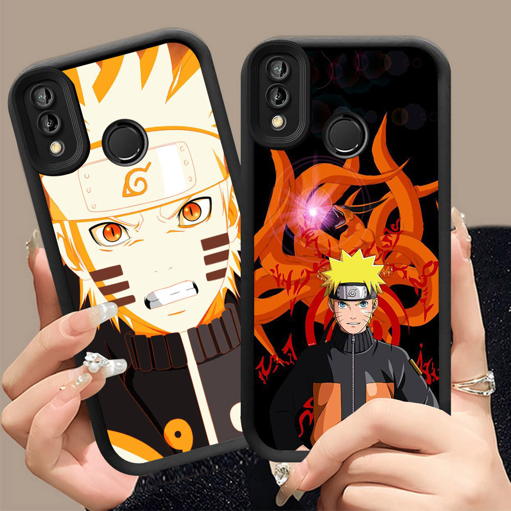 Q-2 Naruto ขาวดำเคสโทรศัพท์หรับ VIVO Y91C Y91 Y1S Y93 Y95 ปกสีชมพู