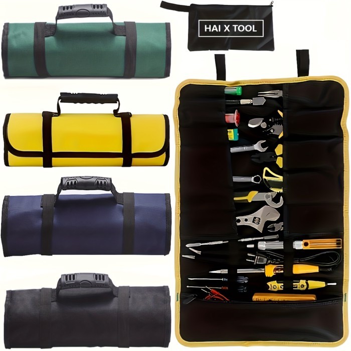 NEW Nylon Carrying Bag Reel Type Tool Kit Electrician Tool Insert Bag Canvas Oxford Cloth Tool Kit