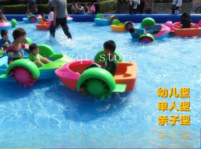 Children's water boat, inflatable pool swimming pool, no inflatable battery boat, water cartoon ani