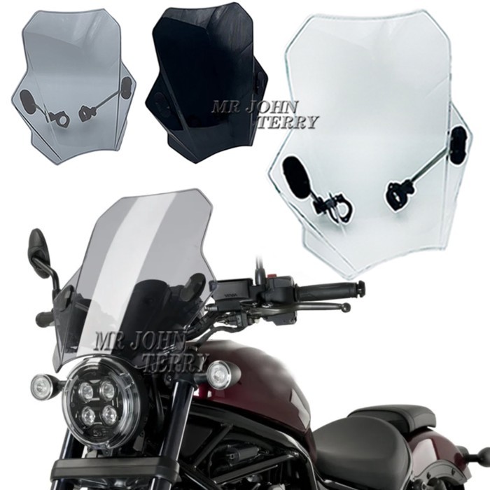 For HONDA CMX 1100 REBEL CMX 300 CMX 500 REBEL S Motorcycle Windscreen Windshield Covers Screen Smo