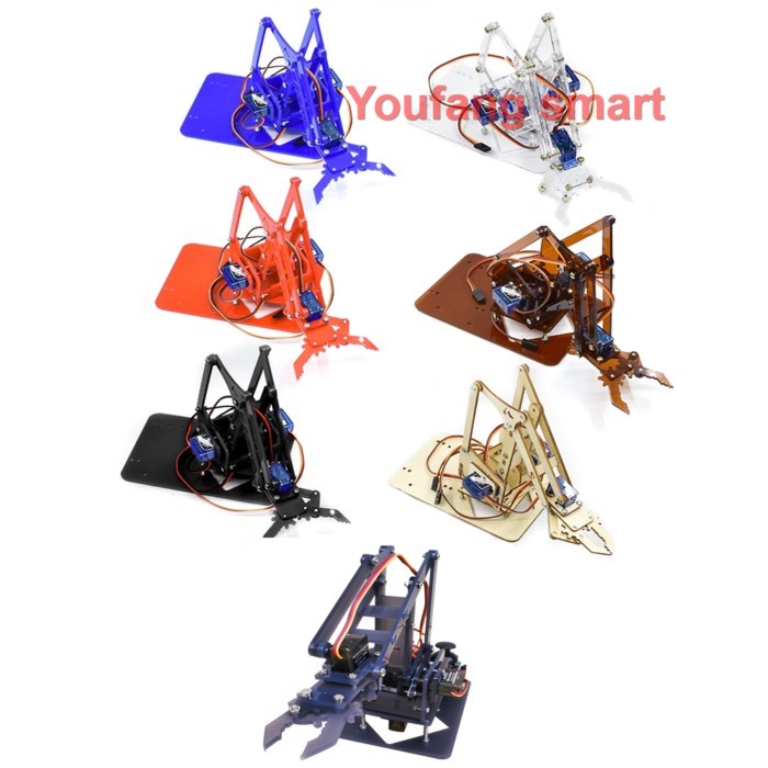 Robotic Arm Plank 4 DOF Robot Manipulator Claw SG90 MG90S Robot FOR Arduino Programmable Toys DIY K