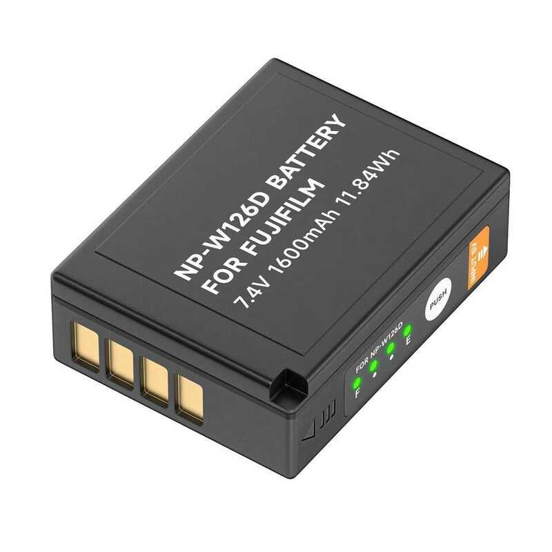 แบตเตอรี่ PALO USB Np-W126s Np-W126 สำหรับ Fujifilm Fuji X100f X-Pro1 X-Pro2 X-A1/A2/A3/A10 X-E1 X-