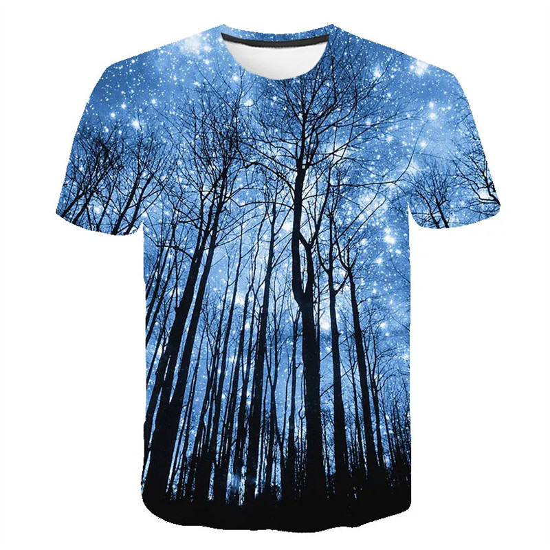 Galaxy Space 3D พิมพ์เสื้อยืดแฟชั่น Streetwear ผู้ชายผู้หญิง O-คอ Casual Tee เสื้อฤดูร้อนขนาดใหญ่ Ha