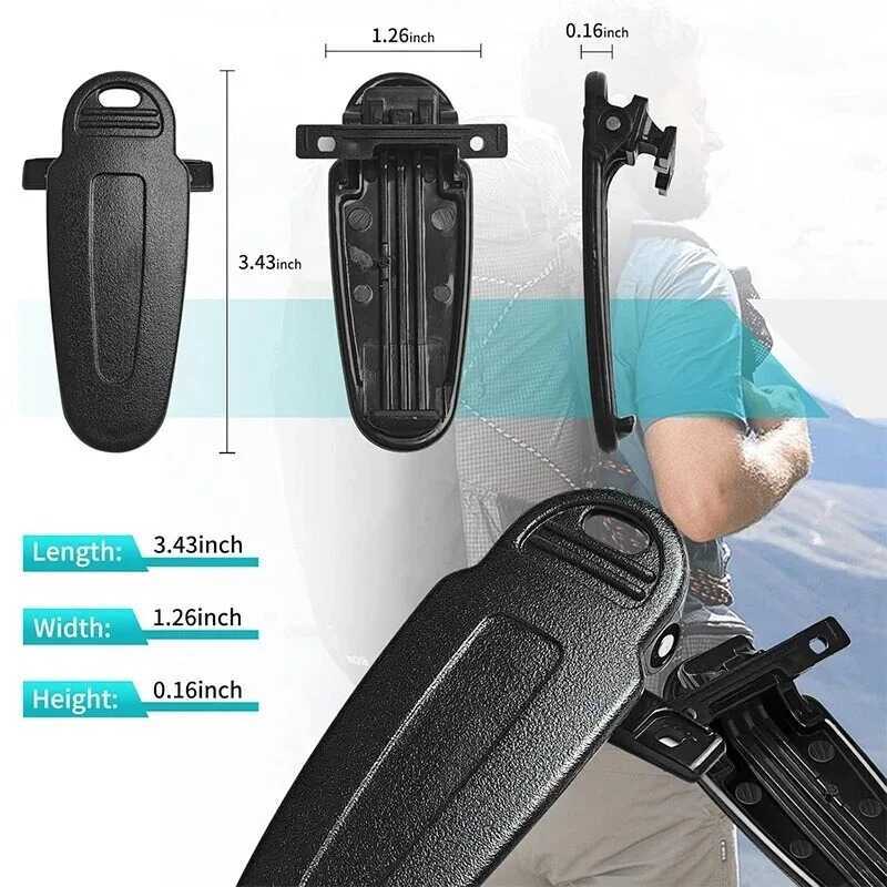 ▥ 10Pcs Kbh-12 เข็มขัดคลิปสําหรับ Kenwood Tk2140 Tk3140 Tk2160 Tk3160 Tk2170 Tk3170 Nx220 Nx320