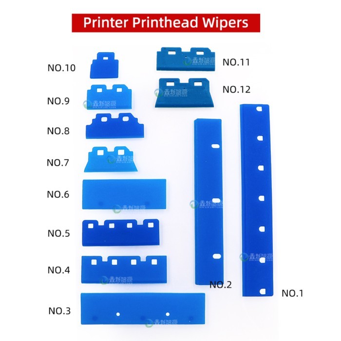 5PCs Eco Solvent Printer Plotter Rubber Wiper for Epson DX5 DX7 XP600 TX800 5113 I3200 4720 Print H