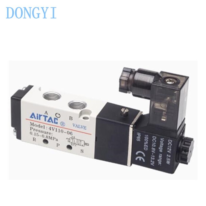 Solenoid Valve 4V100 Series 4V110 4V110M5 4V11006 4V12006 4V130C06 4V130E06 A B C E F XO AC220V DC2