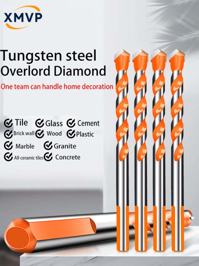 Tile drill bit, concrete drilling, cement wall hand-held rotary drill, special Bawang drill, alloy