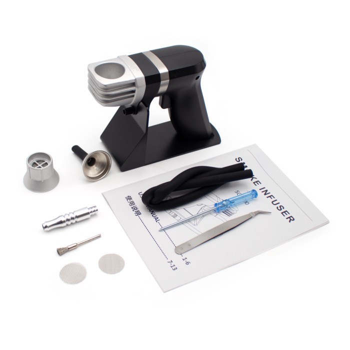 SG1200 Smoking Gun Cocktail Smoker Infuser Handheld Portable Smoker Kitchen Tools Set Cold Smoke Fo