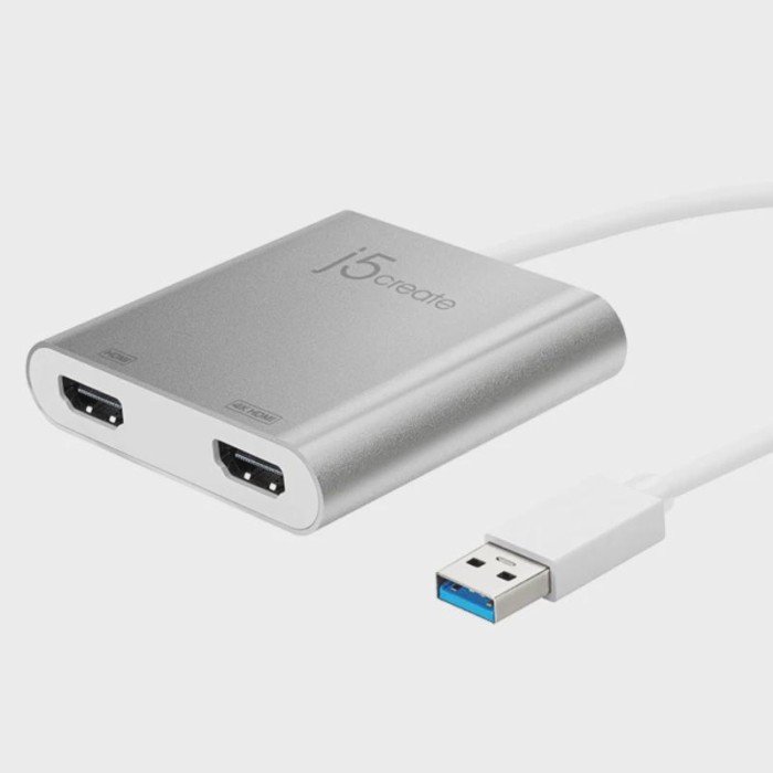 J5Create JUA365 External Graphics Card USB3.0 To 2 Channel 2K4K DualDisplay Supports