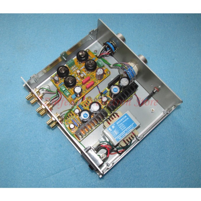 6C1J electronic tube SRPP triode pre-amplifier, 16 times amplification, with volume control