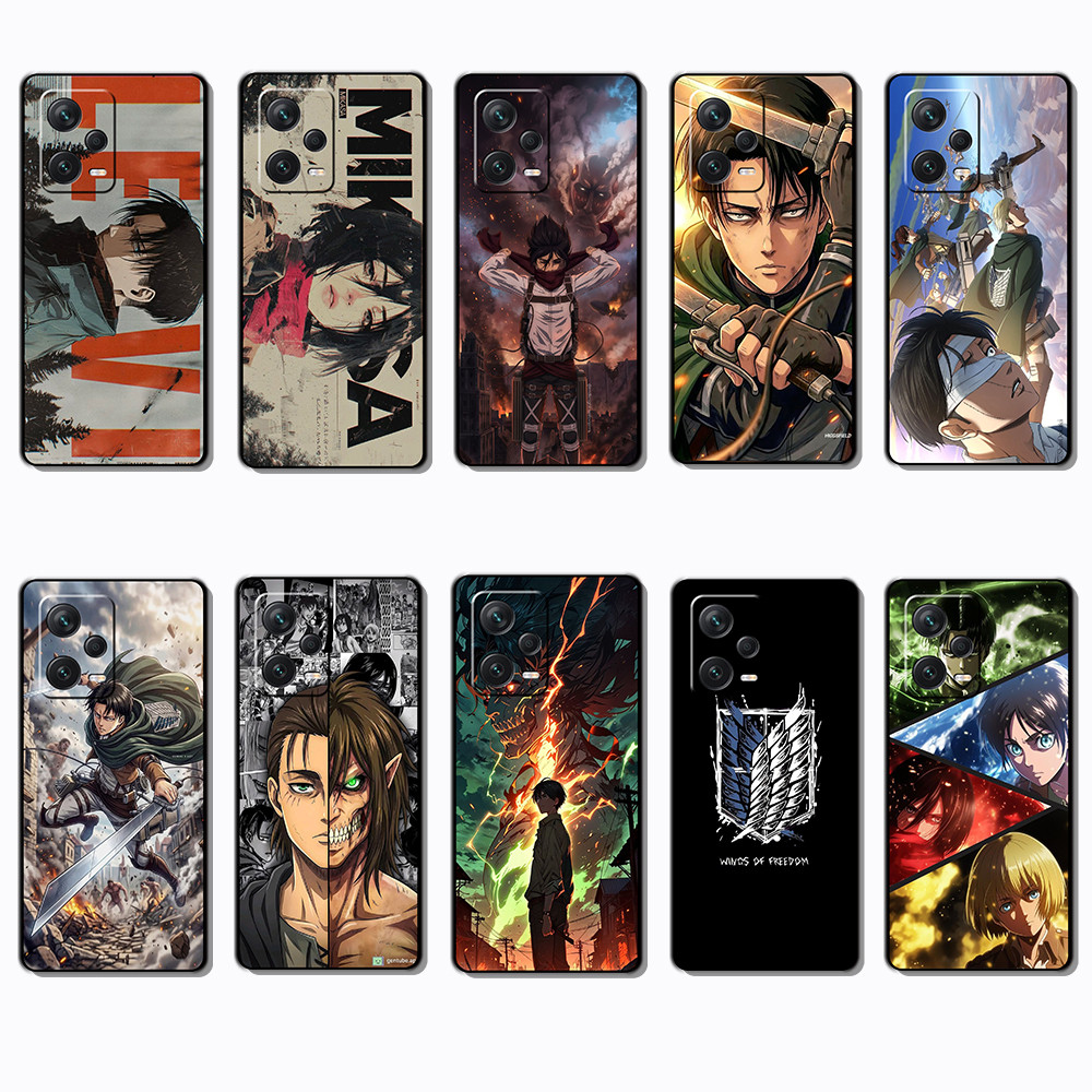 เคสโทรศัพท์สําหรับ Xiaomi Poco M4 M5S F2 F3 F4 F5 X4 GT Pro โจมตีบน Titan แฟชั่นพิมพ์เคสโทรศัพท์ป้อง
