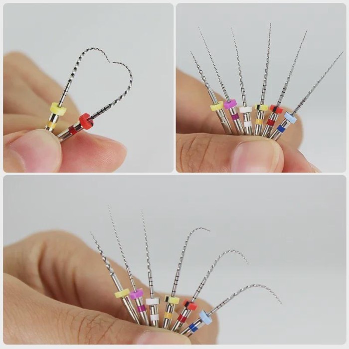 SOCO PLUS 6Pcs/Box Dental Root Canal File Dentist Tools Root Canal File Endodontic Files Rotary Fil