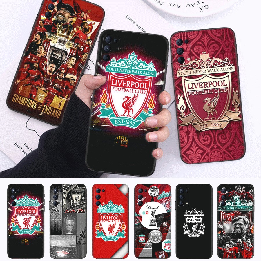 Liverpool Football Club สําหรับ Realme 8S 8i 9i 9 10 Pro Plus 12 12X เคสโทรศัพท์ TPU ฝาครอบป้องกันแบ