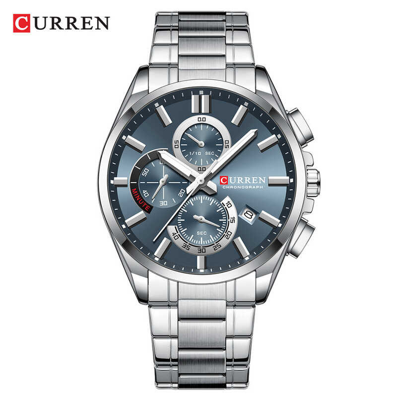 CURREN/CURREN 8475 Mens Six-Hand Multi-Function Watch Waterproof Large Dial Mens Watch
