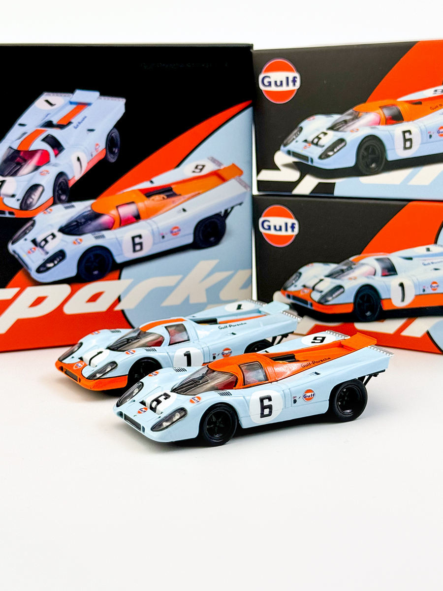 SPARKY Micro Shadow 1: 64 Porsche 917 Set Le Monsai GULF Bay Alloy Car Model Out of Print Model