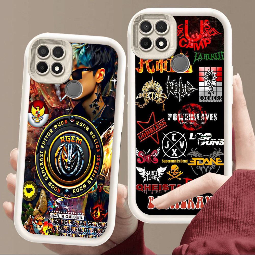 สําหรับRealme Narzo C20A 8S 20 C21 8 C12 30A C25Y C15 C11 C25 C20 C25S C21Y 2021 Pro 5GสีขาวE103 แฟช