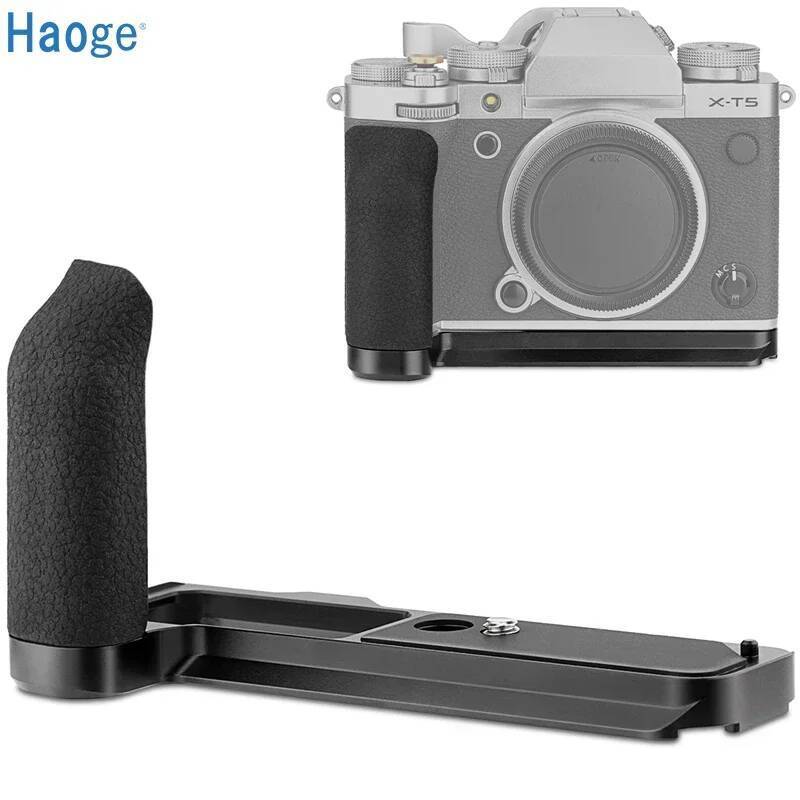 Haoge X-T5 Handle Grip สําหรับ Fujifilm X-T5 กล้อง L-Shape Grip, Arca Swiss ประเภทแผ่นสําหรับ DJI RS