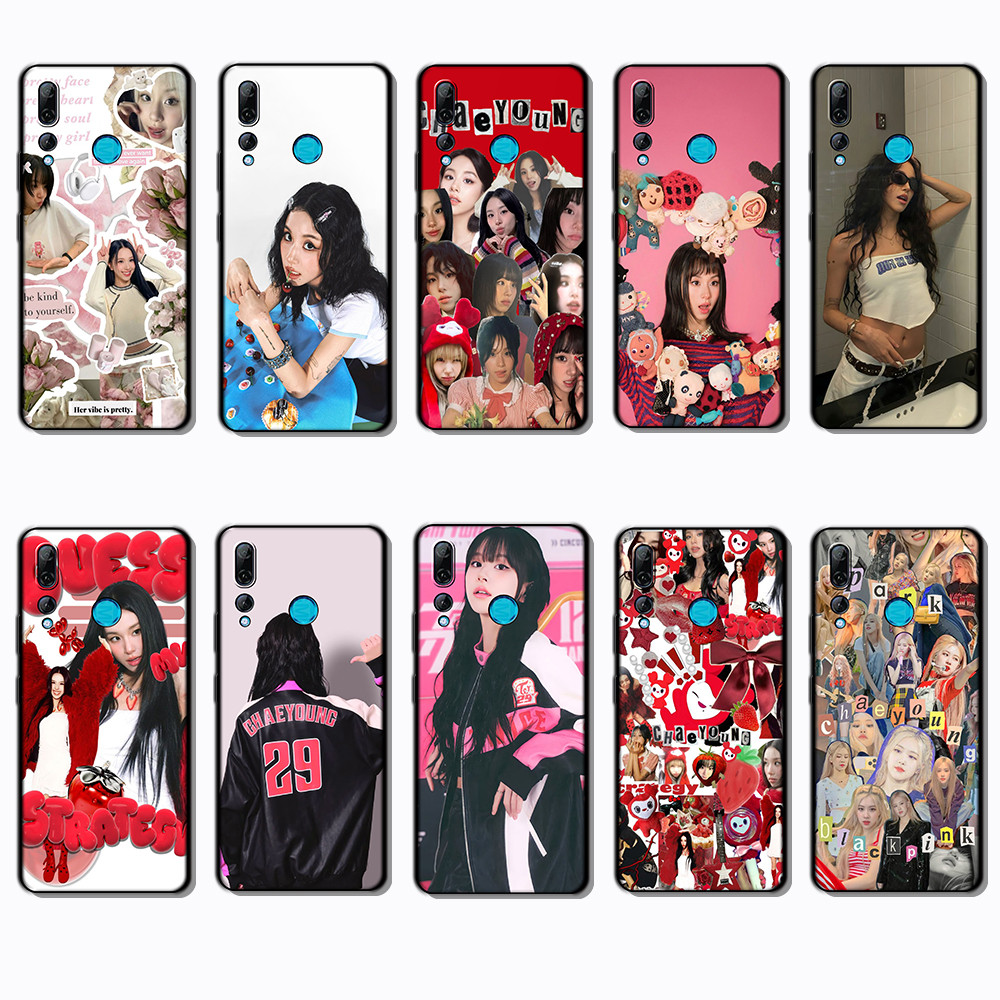 เคสโทรศัพท์สีดําแบบนุ่มสําหรับ Huawei Y7 Huawei Y7 Y9 Prime Chaeyoung caseg