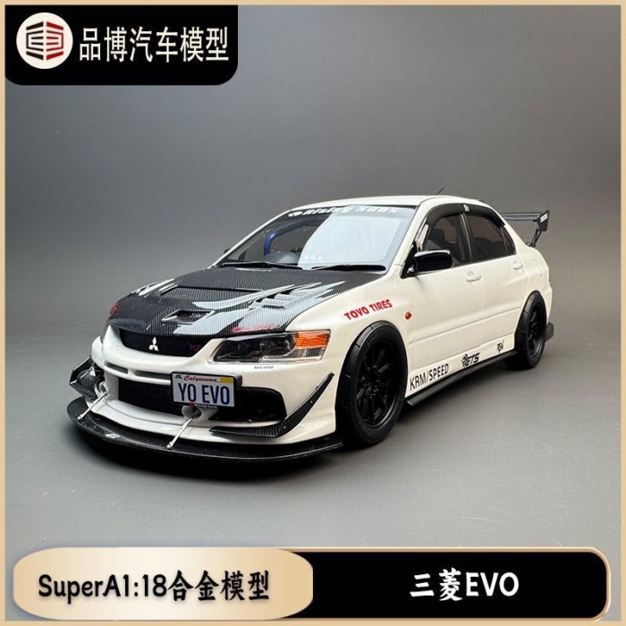 Mitsubishi EVO9 Nineth Generation IX MR FQ-360 JDM SUPER A 1: 18 โมเดลรถอัลลอย