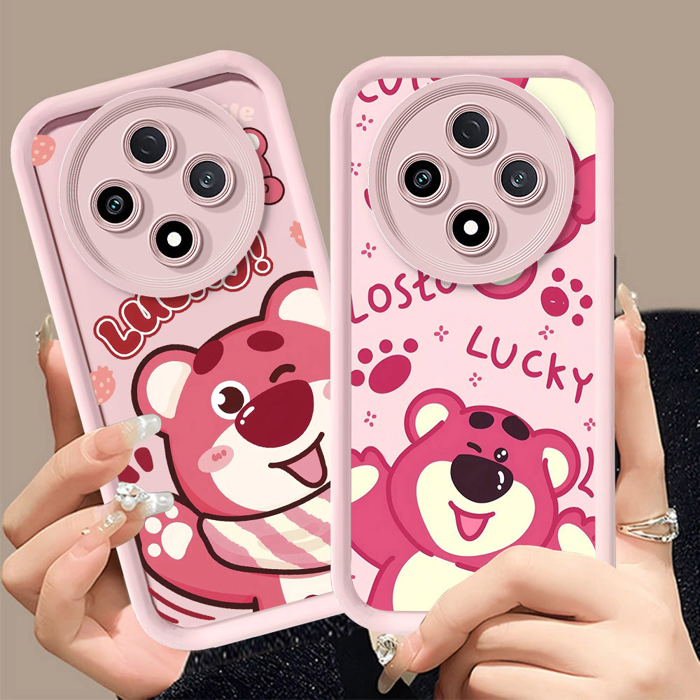 Q-17 Lotso ขาวดำเคสโทรศัพท์หรับ Xiaomi POCO C75 C61 M2 X7 ปกสีชมพู