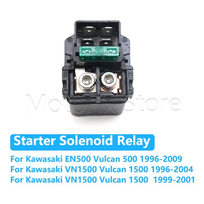 Motorcycle Starter Solenoid Relay For Kawasaki EN500 VN1500 Vulcan 500 1500 W650 EJ650 ZX1100 GPZ11