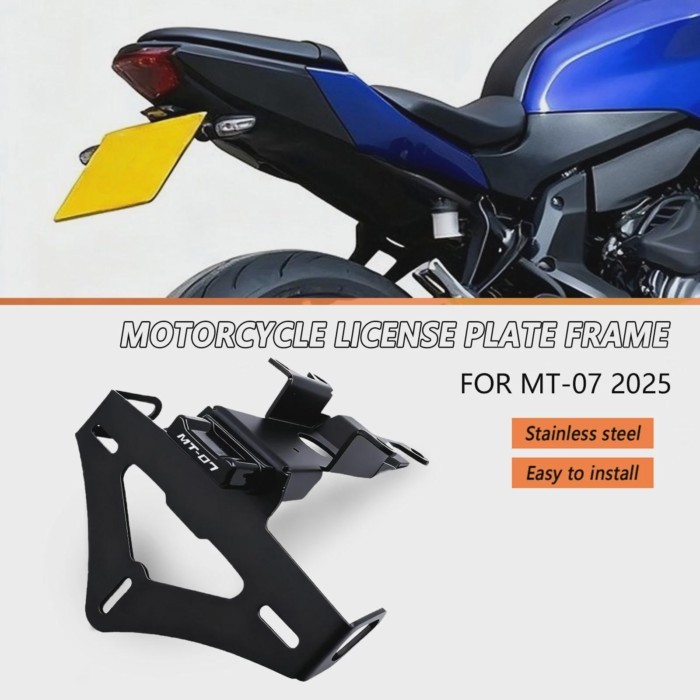 2025 MT07 For Yamaha MT 07 2025 MT-07 2025 Motorcycle License Plate Bracket Holder Tail Tidy Fender