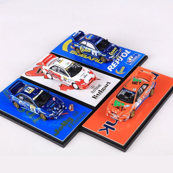 งานละเอียด 1: 64 Subaru WRC World Rally Championship Rally Car Model Collection เครื่องประดับ
