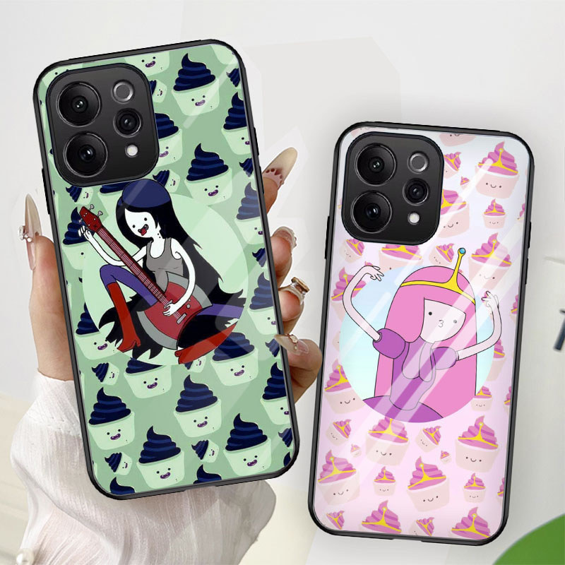 B-1 Adventure Time Casing สําหรับ VIVO Y81i FE ELite Y200E V9 Y200 V70 T3 Y11d Y05 5G Tempered Glass