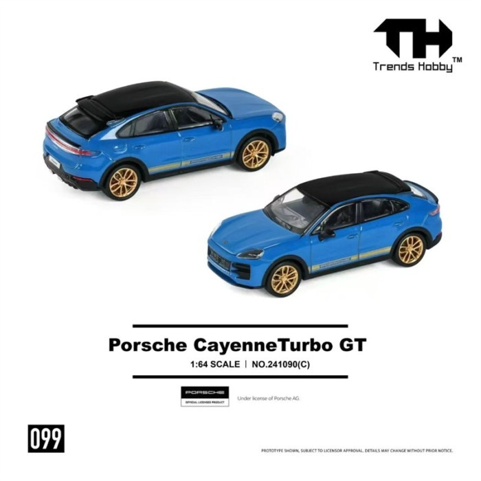 Trends Hobby 1: 64 Porsche Cayenne Turbocharged GT Alloy Model Car