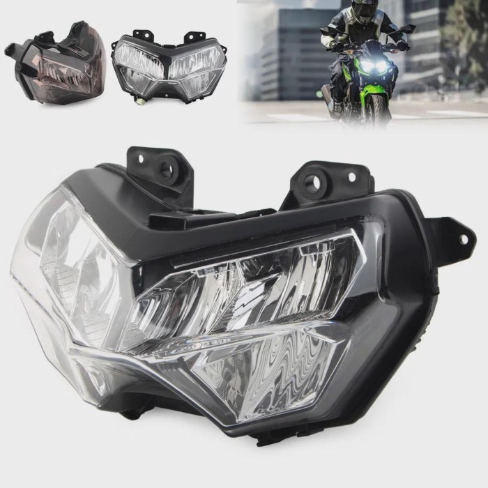 Motorcycle Headlight Assembly Headlamp Front Face Lights Head Lamp Fairing For Kawasaki Z400 2018-2