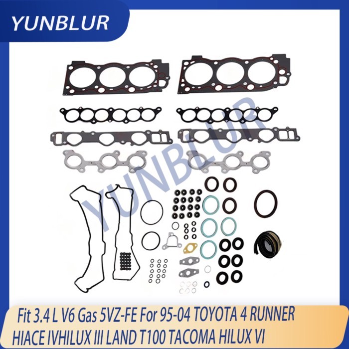 Engine parts Full Gasket Set Fit 3.4 L V6 Gas 5VZ-FE For 95-04 TOYOTA 4 RUNNER HIACE IVHILUX III LA