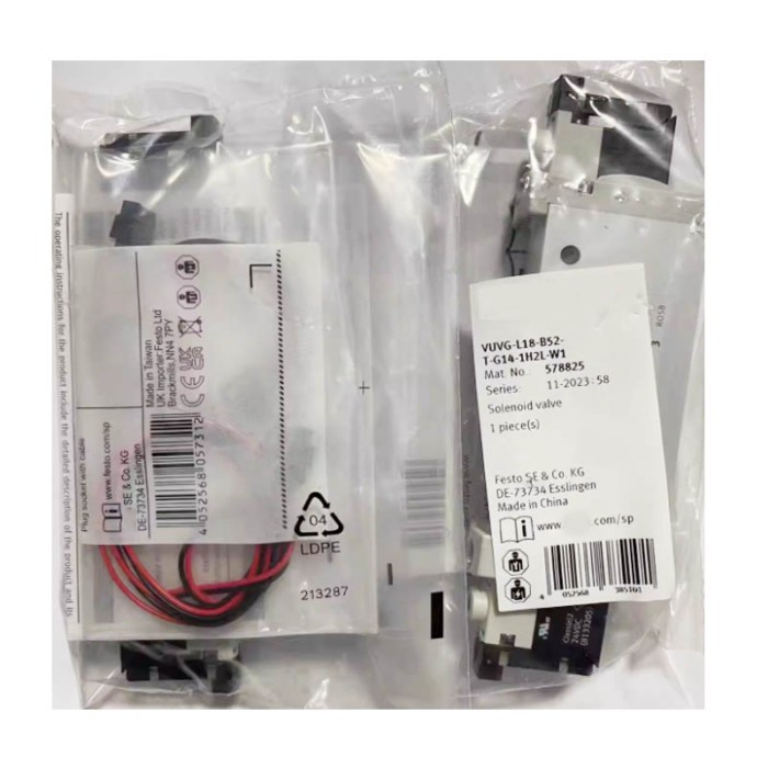 Solenoid valve VUVG-L18-P53C-T-G14-1H2L-W1 578826 VUVG-L18-B52-T-G14-1H2L-W1 578825