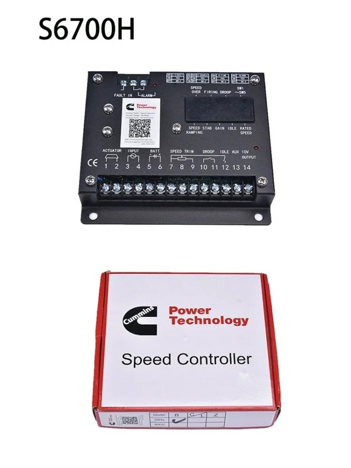 S6700H S6700E Diesel Generator Engine Speed Controller Governor Actuator Control Module Motor Panel