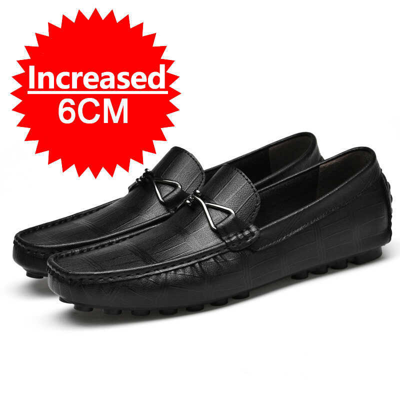 er Heightening Shoes Leather Casual Business Shoes Invisible Height Increasing Shoes Sport Elevator