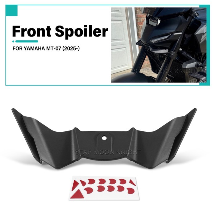 Frontal Spoiler Wing For Yamaha MT-07 MT07 MT 07 2025+ Motorcycle Naked Front Spoiler Downforce Win