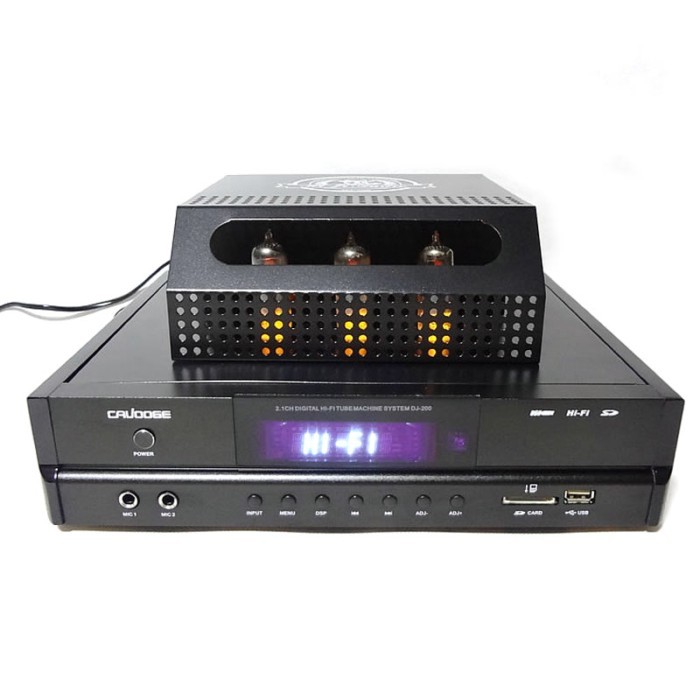 DJ-200 tube Bluetooth HIFI power amplifier, 2.1 channel fever power amplifier, rated power: 100W, d