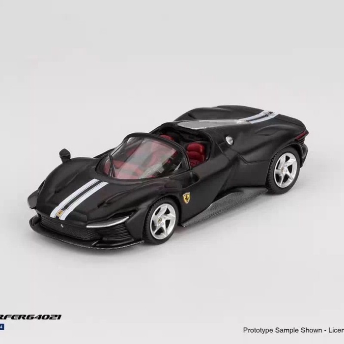 BBR 1: 64 Ferrari SP3 Matte Black Alloy Closed Car Model