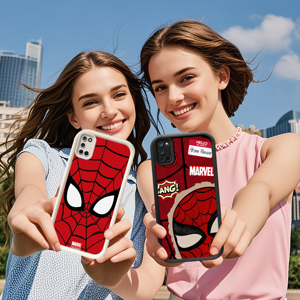 DE-29 S-Spider Man เคสป้องกันสําหรับ OPPO A77 A94 A57s F19S A95 A77s A76 A96 A74 F25 Pro