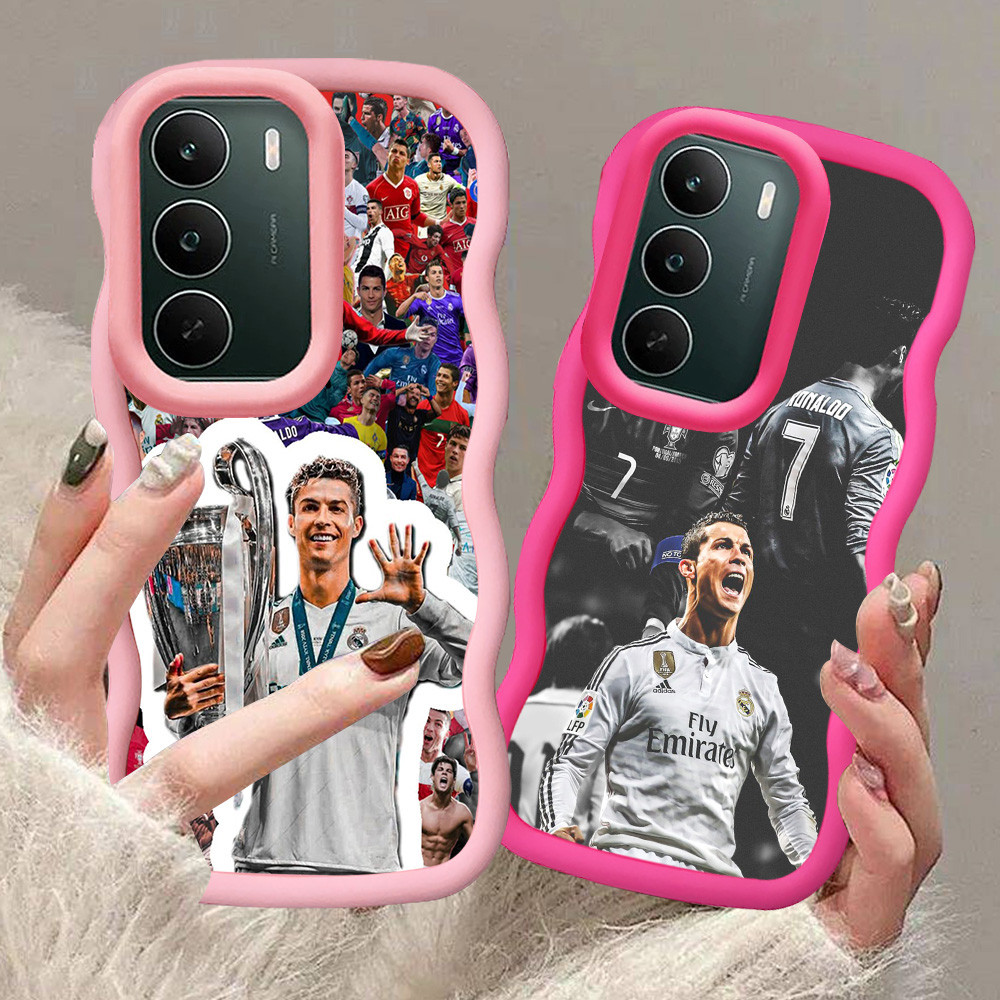 MERAH A-6 Cristiano Ronaldo Casing สําหรับ Infinix HOT 30i 60 40i ITEL City 100 60i สีดําสีแดงสีชมพู