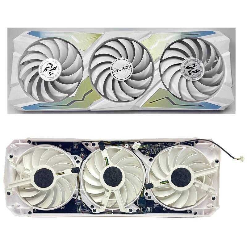Panlei RTX3070TI หม้อน้ําการ์ดกราฟิกเกมเกราะสีขาว 3070TI หม้อน้ําการ์ดกราฟิกสีขาว พัดลม 8GD6