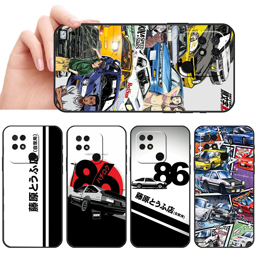 เคสโทรศัพท์สีดําแบบนุ่มสําหรับ Xiaomi Redmi 10c 4G SX51 toyota ae86 ปลอกเคสโทรศัพท์มือถือป้องกันการต