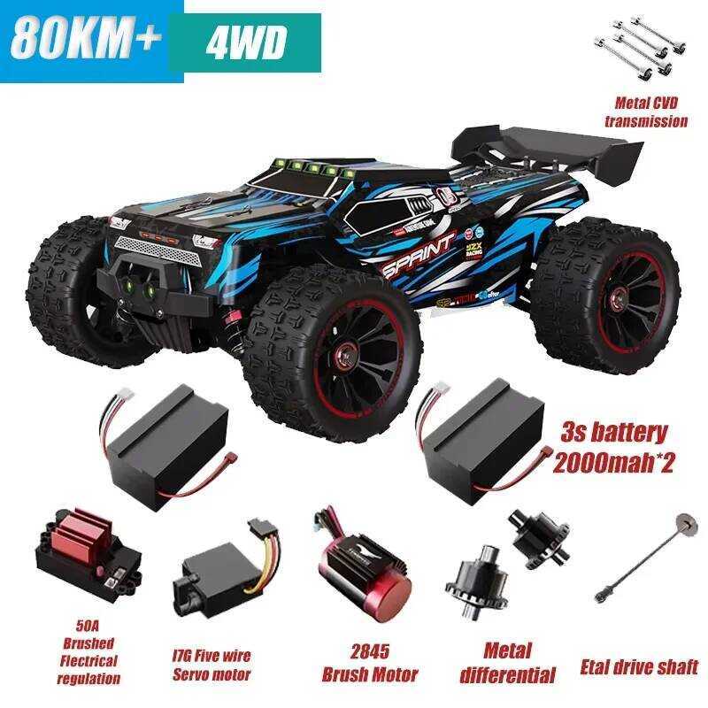 SCY9522PRO 85 กม./ชม.RC ความเร็วสูงBrushless 4WD Off-Road Drift รีโมทคอนโทรลรถ 1:16 Professional Rac