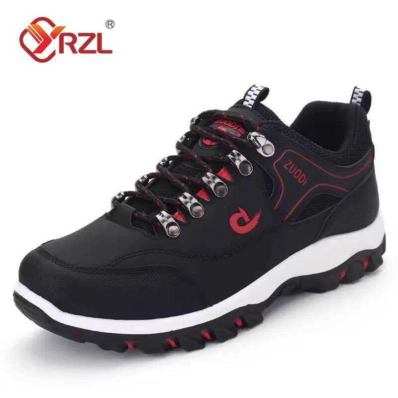 C YRZL Shoes Men Casual Sneake Comfort Outdoor Platform Shoes For Men Travel Lightweight Hiking Sho