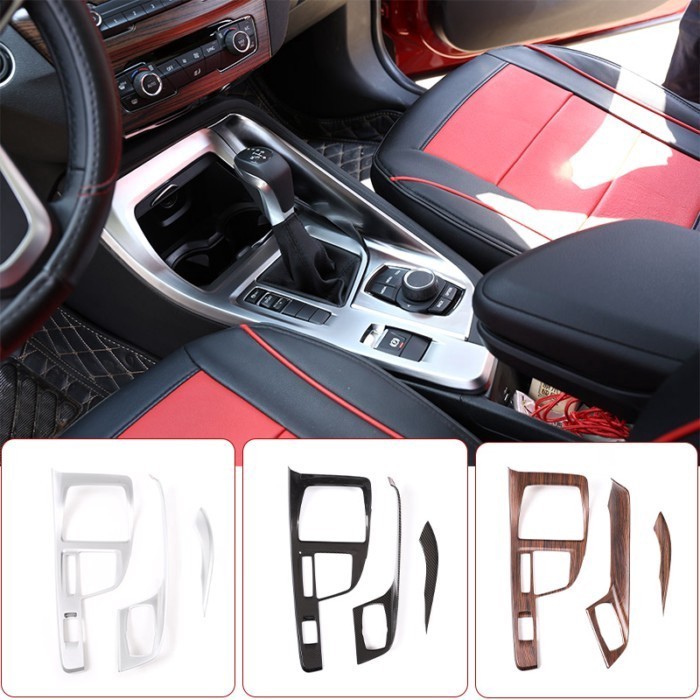 For BMW X1 F48 2016-2021 ABS Car Center Control Multimedia Panel Shift Panel Decorative Accessories