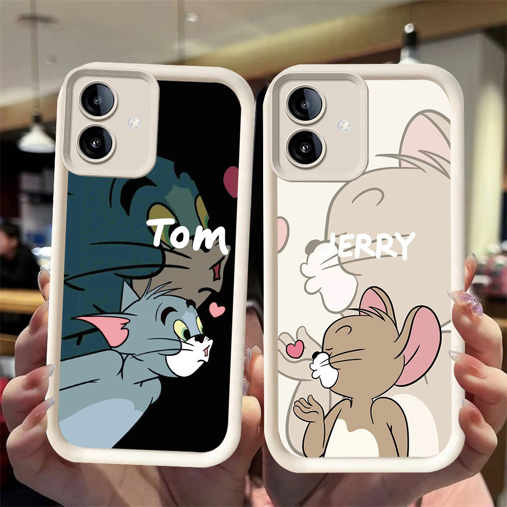 J-6 Love Couple ดำขาวชมพูเคสโทรศัพท์หรับ VIVO IQOO Y02T U5 Z6 U5E Y75 Y02 Y02A 5G