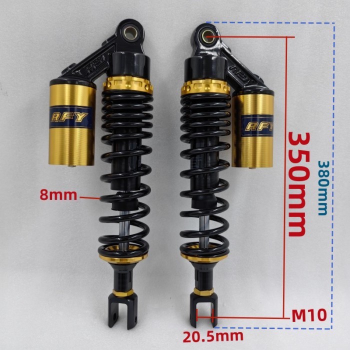 8mm spring  350mm MOTORCYCLE SHOCK ABSORBERS FOR Honda CB900F CB1100F  CBX1000 SUZUKI YAMAHA Kawasa