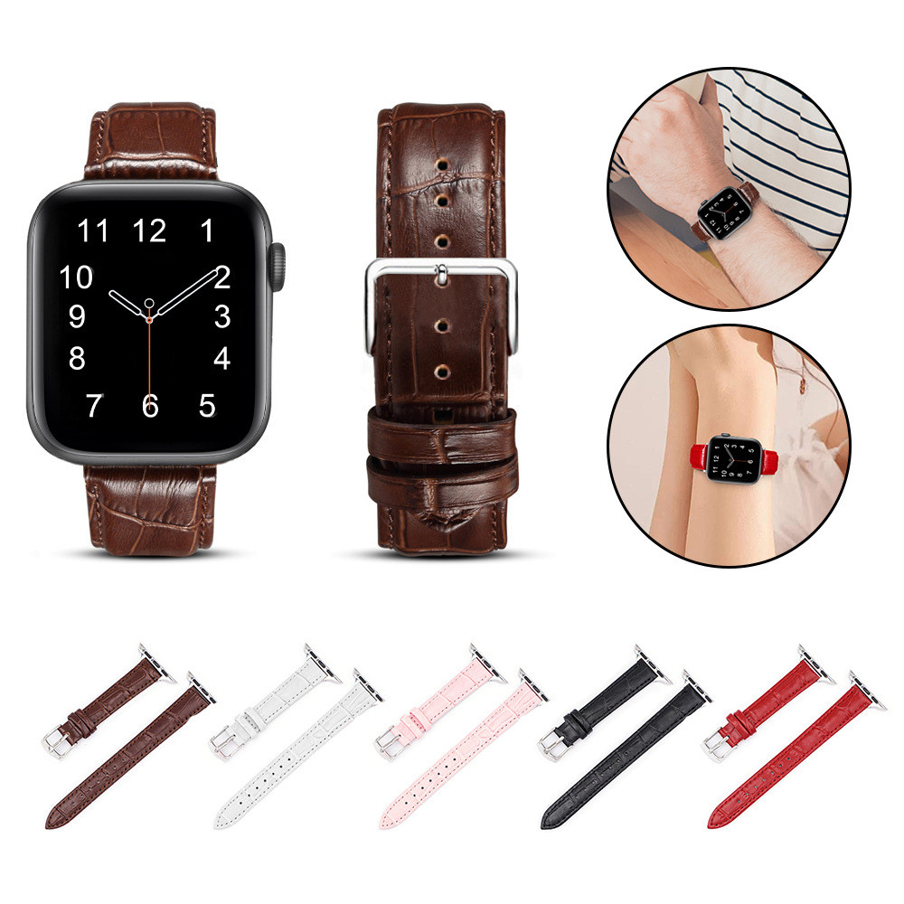 เข้ากันได้กับสายลายจระเข้ Apple Watch, สายหนัง Apple Watch Slim สําหรับผู้หญิง