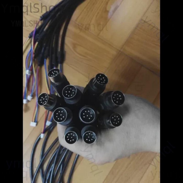 1pcs 8 push massage chair accessories, remote control cable 8 pins 4 cores hand control connecting