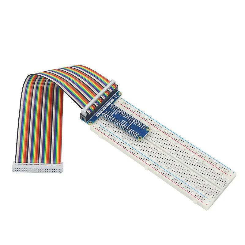 ใหม่ Raspberry Pi 40 Pin GPIO Extension Board + MB-102 Breadboard PCB Bread Board + GPIO Cable Adapt
